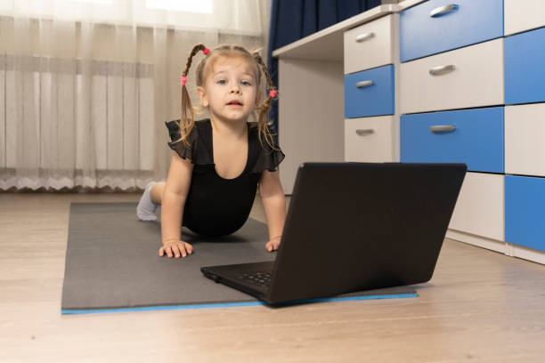 istock the child does yoga online 1226476003