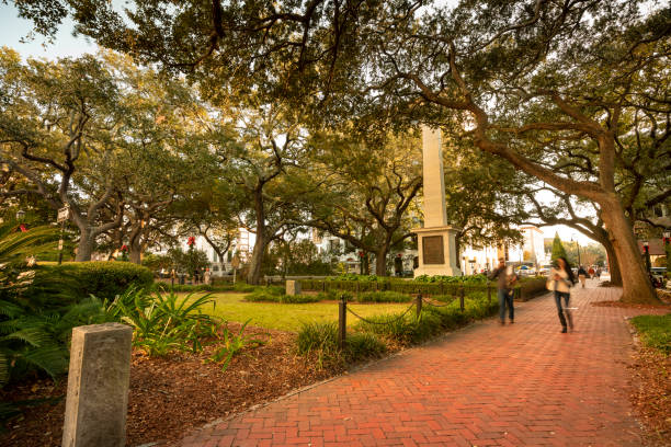 istock Historic Johnson Square Park in Savannah Georgia 1226479844