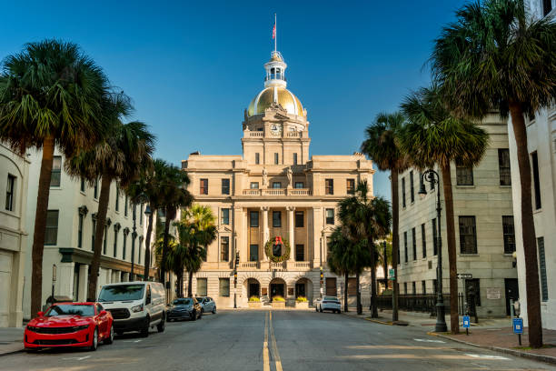 istock Downtown City Hall Savannah Georgia 1226479862