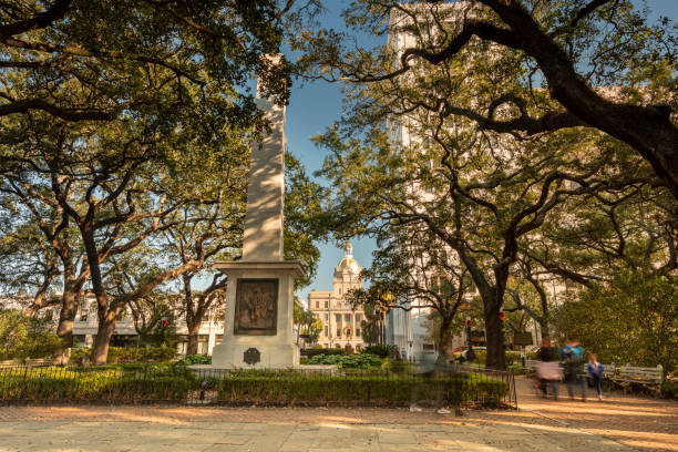 istock Historic Johnson Square Park in Savannah Georgia 1226479874