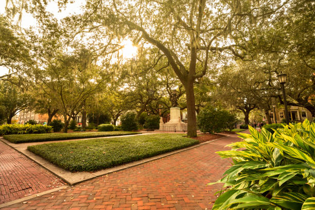 istock Historic Chippewa Square Park in Savannah Georgia 1226479892