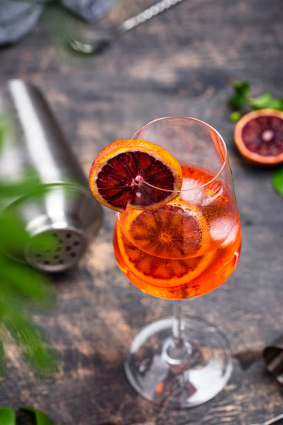istock Spritz cocktail with blood orange 1226482887