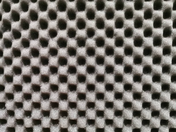 istock soundproof paralon panels for the background, gray texture in soft focus 1226484471