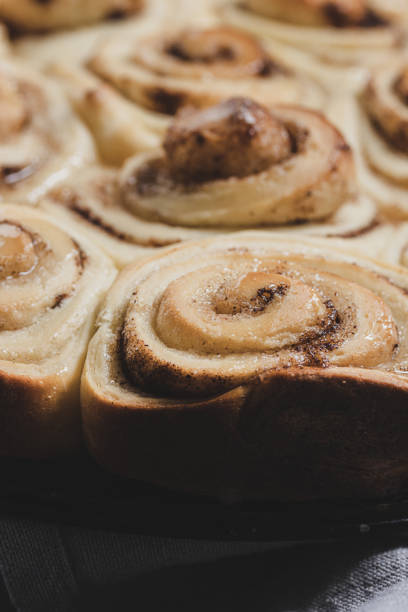 Cinnamon rolls ready to eat.