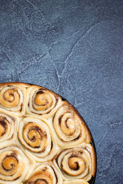 Cinnamon rolls ready to eat.