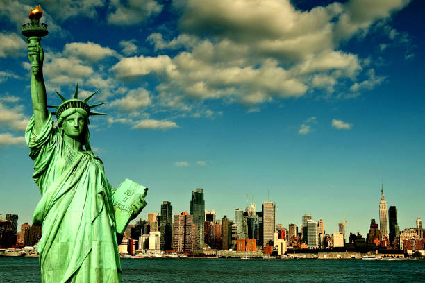 istock Statue of Liberty, Skyline, New York 1226498424