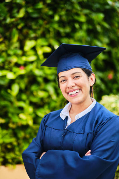 istock Happy young Hispanic woman graduating. 1226501959