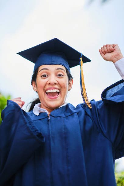 istock Happy young Hispanic woman graduating. 1226501964