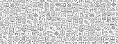 istock Seamless Pattern with Programming Icons 1226504942