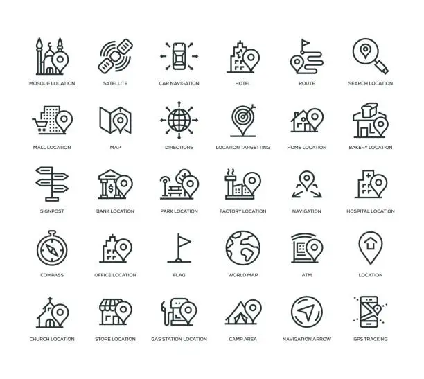 Vector illustration of Navigation Icon Set