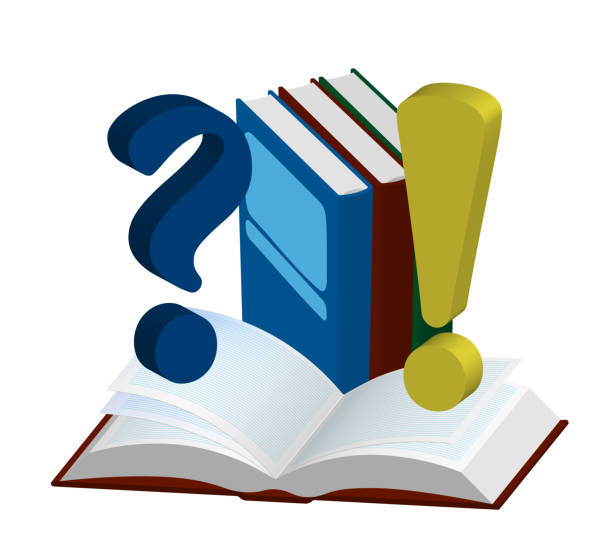 istock School 3D illustration, icon. Open and closed isometric books with question and exclamation marks. Template or layout for design. Isolated vector on white 1226511091