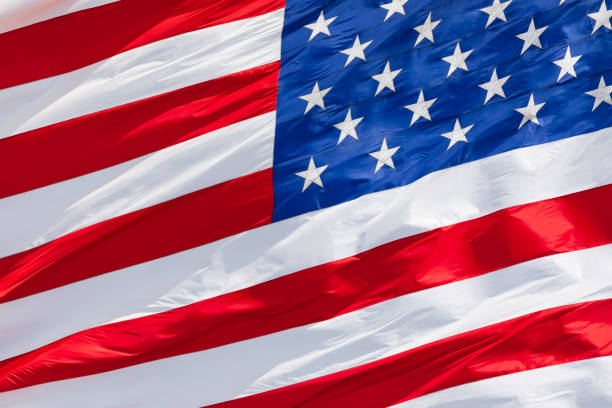 istock American flag waving in the wind 1226512927