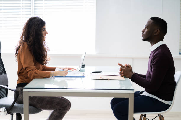 istock Female Manager Interviewing A Male Applicant 1226515484