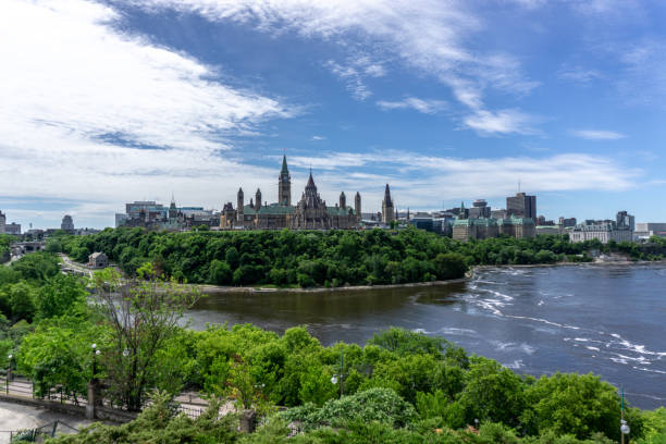 istock Scenery around the Ottawa River with beautiful castles and bridges 1226524278