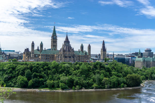 istock Scenery around the Ottawa River with beautiful castles and bridges 1226524303