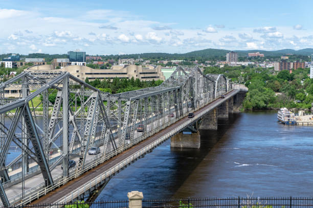 istock Scenery around the Ottawa River with beautiful castles and bridges 1226524359