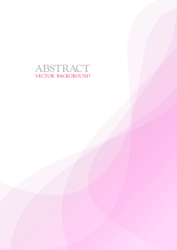 Abstract Pink Wave Backgroun. A4 Sheet.