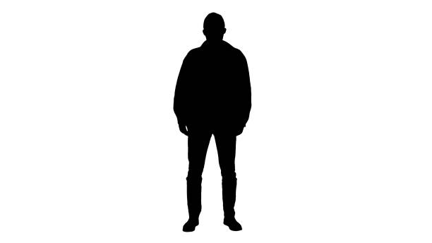 istock Silhouette American man wearing a protective face mask 1226528028