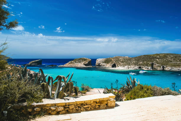 istock Blue Lagoon paradise beach and waters in Malta 1226528091