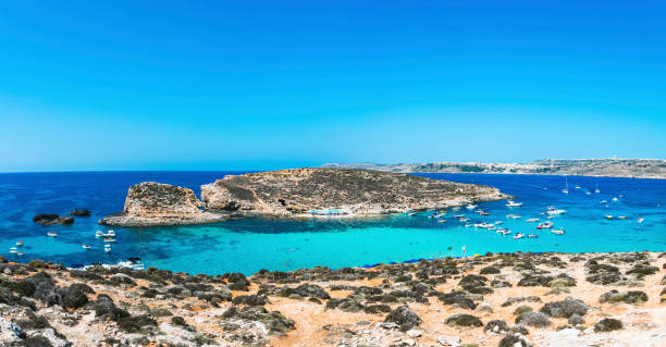 istock Blue Lagoon paradise beach and waters in Malta 1226528094