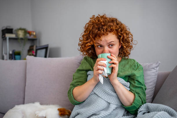 istock Feeling Sick And Sneezing In Paper Wipe 1226531466