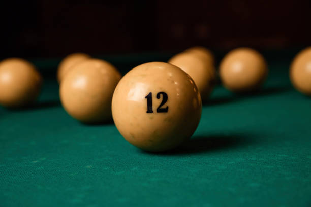 istock Billiard balls on the billiard table 1226539755