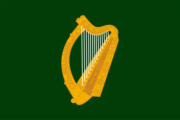 Vector illustration of Flag of Leinster province in Republic of Ireland