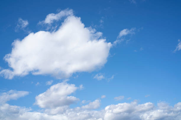 istock Blue summer sky with white clouds cumulus 1226540460