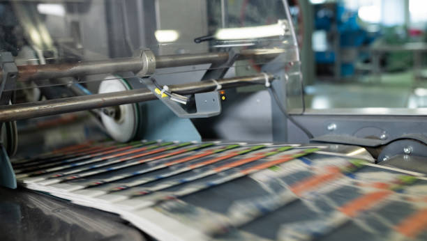 istock Printing Press Conveyor Belt In A Factory 1226542461
