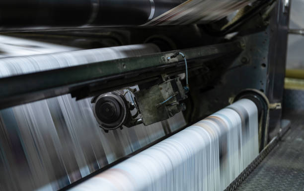 istock Newspaper Printing Press In A Printing Plant 1226542467