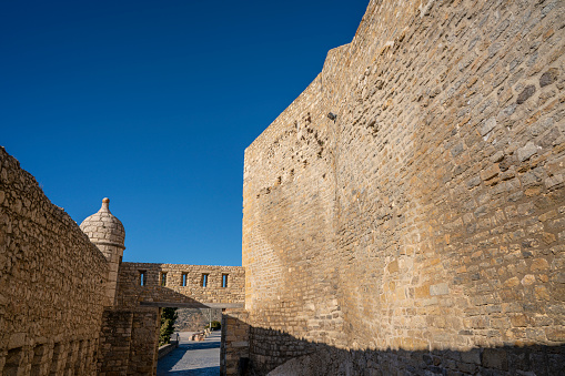 Jerusalem, Israel - Oct 11, 2022: The Western Wall and the Temple Mount during Sukkot Festival.