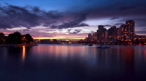 Sunset in Vancouver City Canada