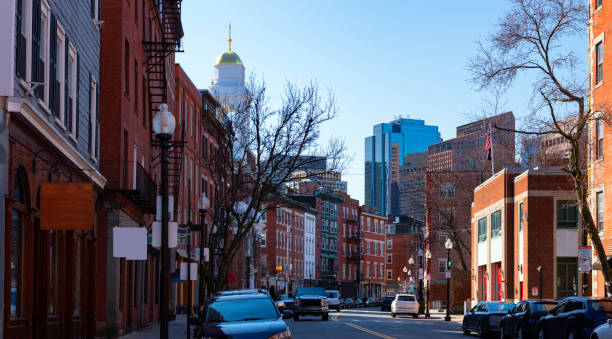 istock Panoramic street landscape in East Boston, Massachusetts 1226553557