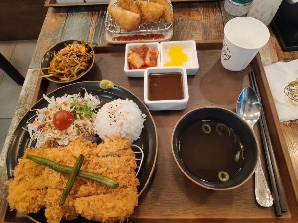 istock Korean style pork cutle with side dishes 1226554697