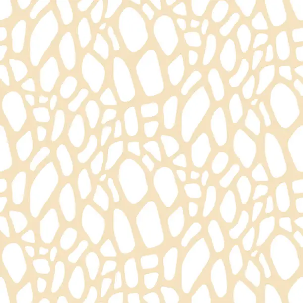 Vector illustration of Reptile, snake piton skin seamless pattern texture