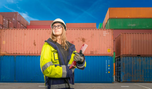 istock female foreman in logistics as a dock worker 1226563337