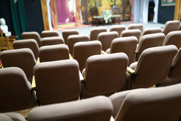 istock Brown armchairs in theater 1226565581