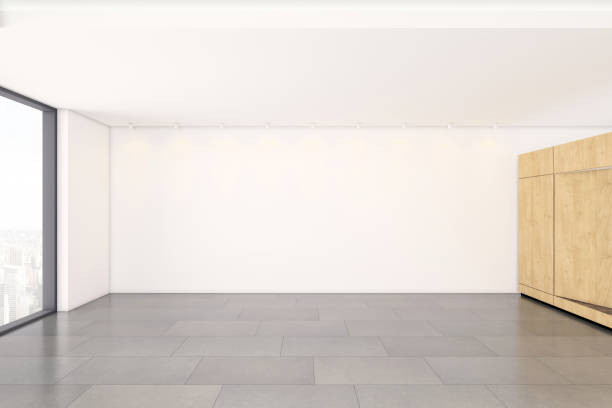 istock Empty office space interior due to Corona virus pandemic 1226570918