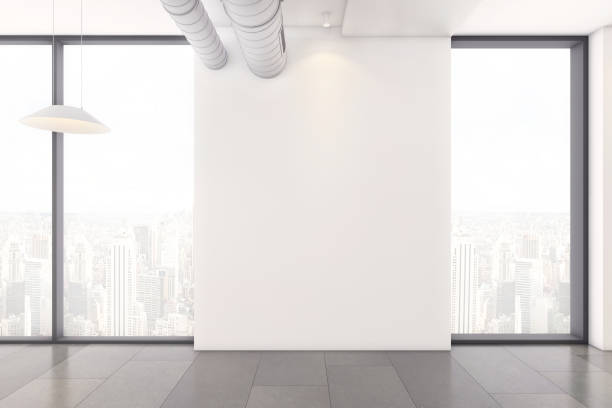 istock Empty office space interior due to Corona virus pandemic 1226570921