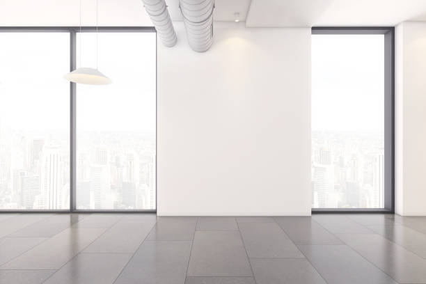 istock Empty office space interior due to Corona virus pandemic 1226570924