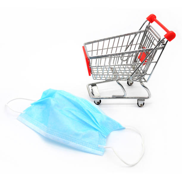 shopping cart stock photo