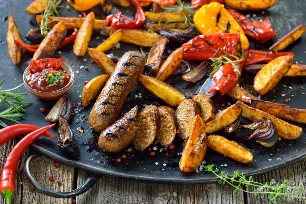 Vegan grill meal