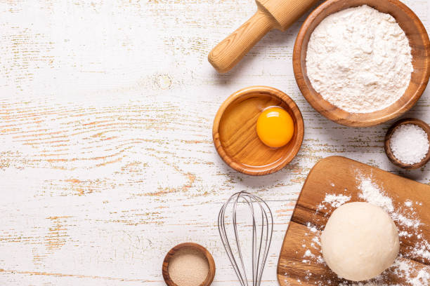 istock Bakery products -flour, dough, yeast, salt 1226579883