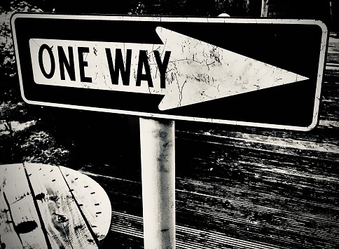 One-way black and white