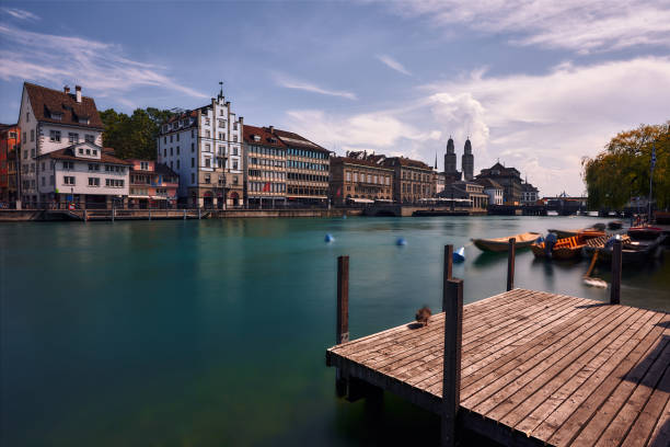 istock Views of Zurich with Limago river 1226581179