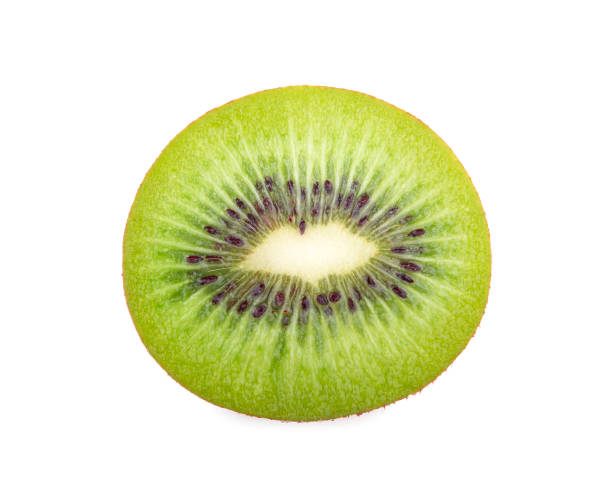 istock Slices kiwi fruit isolated on white background 1226581402