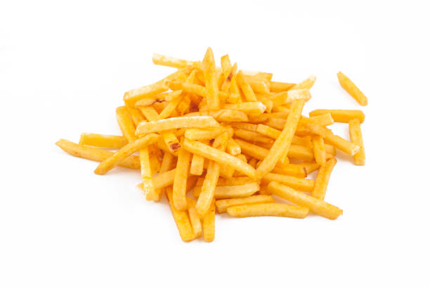 istock Potato free, chips isolated on the white background 1226585254