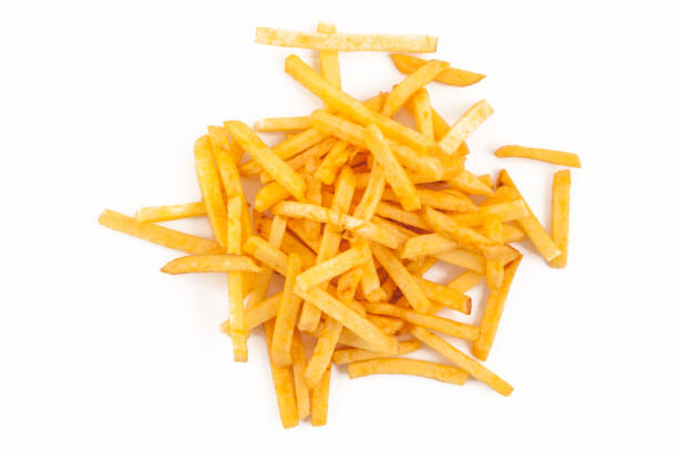 istock Potato free, chips isolated on the white background 1226585259