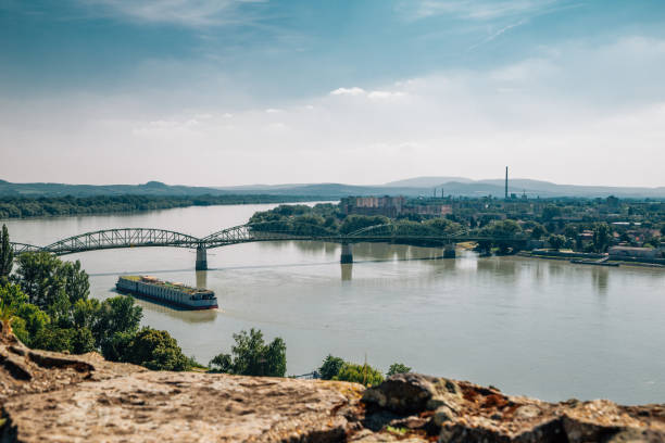istock Esztergom city and Danube river panorama view in Hungary 1226589855