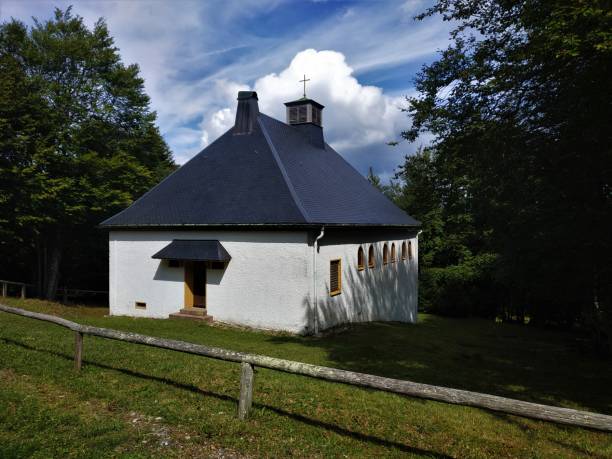 istock Little chapel on the Le Markstein mountain 1226590865